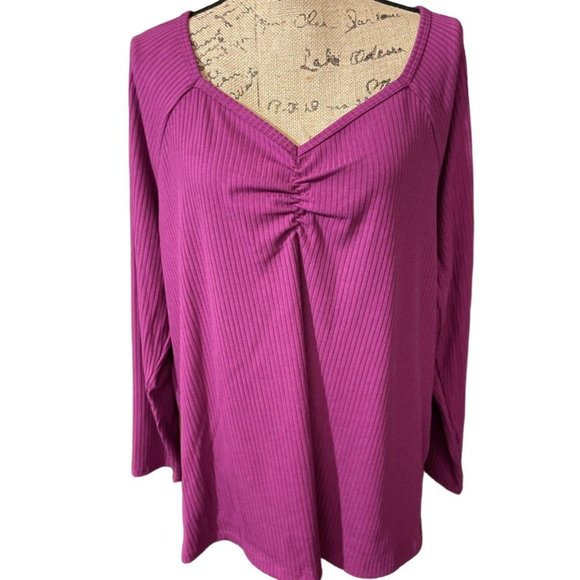 Terra & Sky Sweetheart Rib Top - Picture 2 of 6